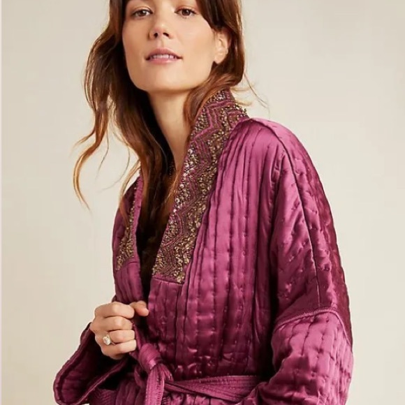 Gorgeous NEW Anthropologie Phoebe Embellished Kimono size XS/S nwt - Picture 4 of 13